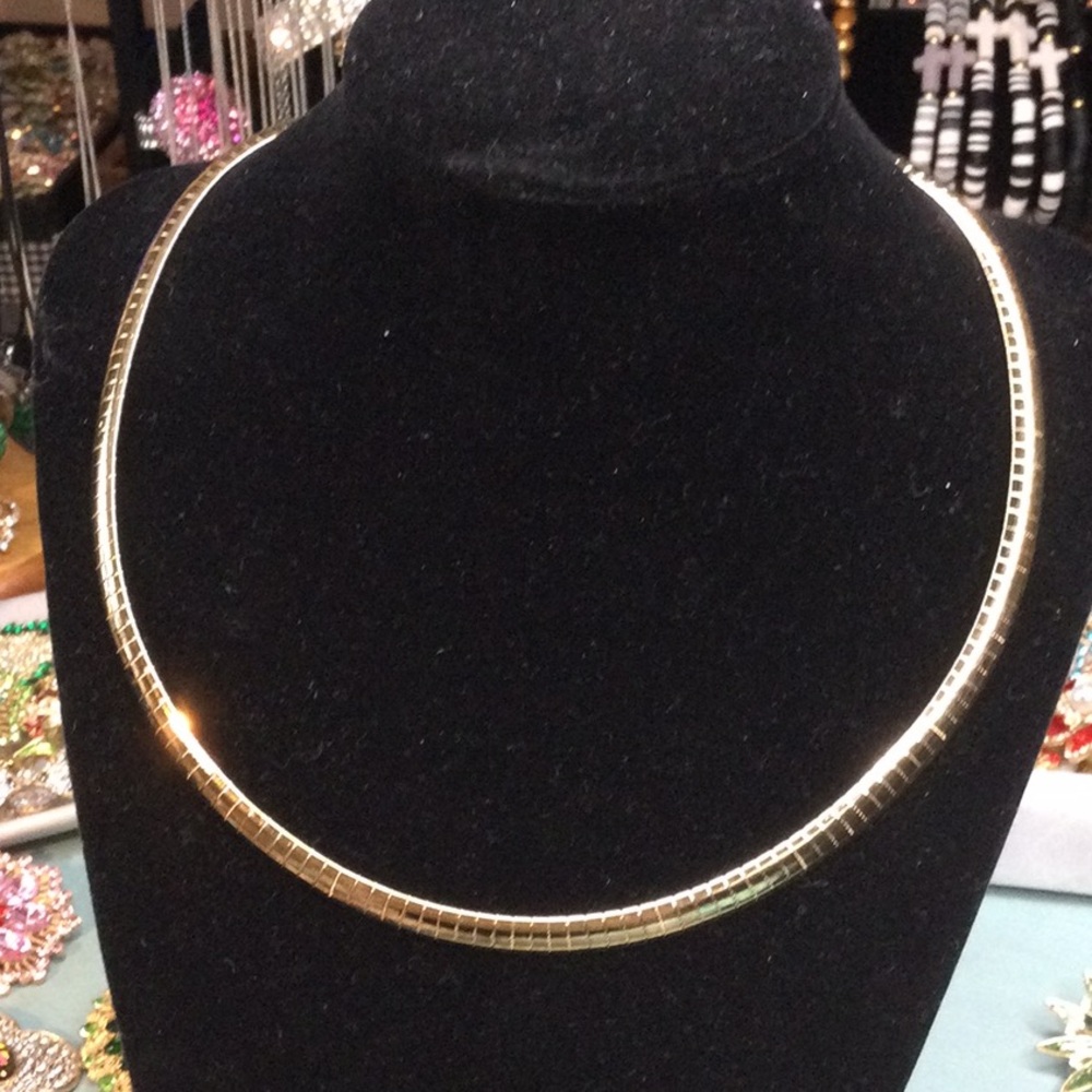 Gold Omega Necklace